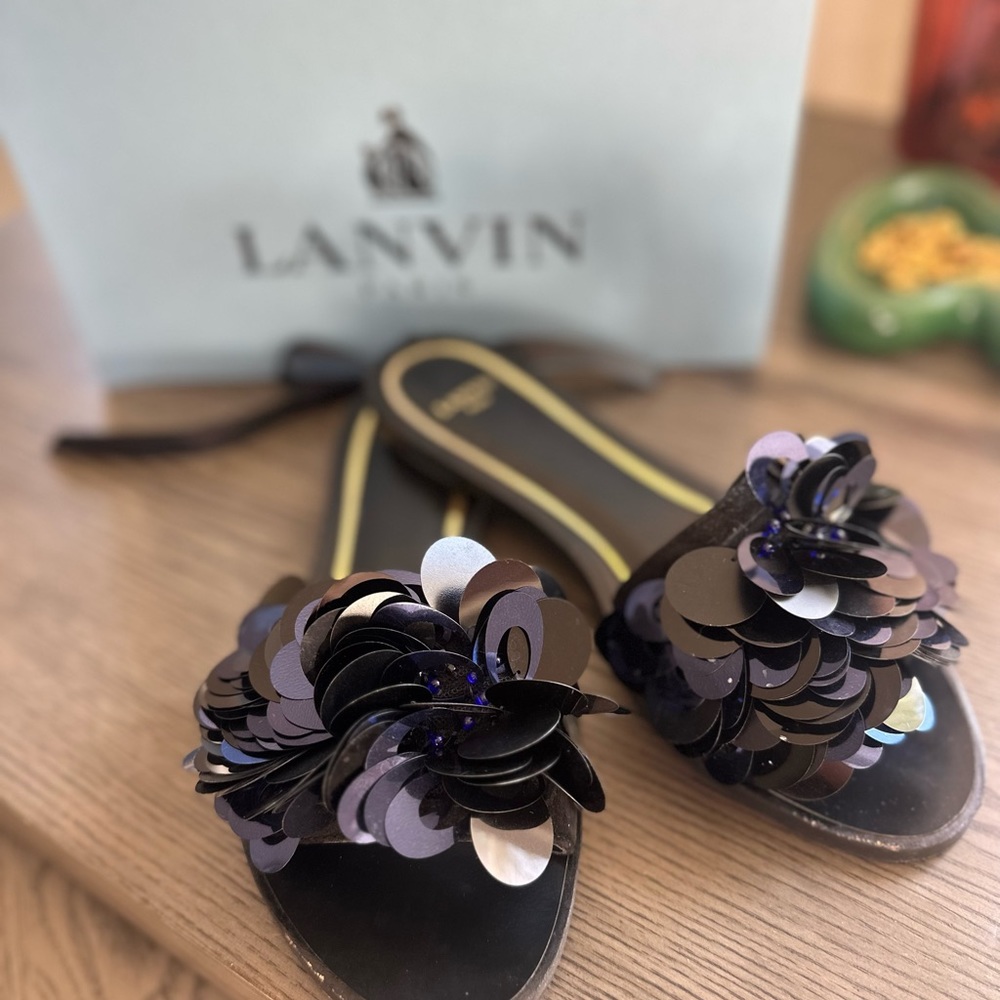 Lanvin sandal slides Sz 38